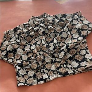 Oscar de la Renta -Floral Button-Up Blouse